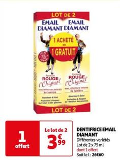 Email Diamant - Dentifrice