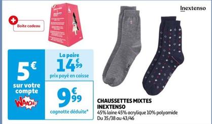 chaussettes mixtes inextenso