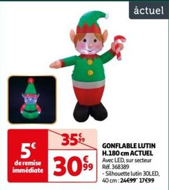 Actuel - Gonflable Lutin H.180 Cm