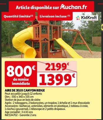 Kidkraft - Aire De Jeux Canyon Ridge