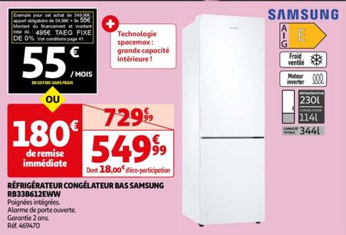 réfrigérateur congélateur bas rb33b612eww