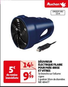 Dégivreur Électrique Filaire Pour Pare-brise Et Vitres