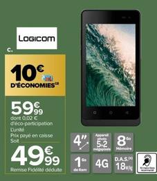 Smartphone Le Wave offre à 49,99€ sur Carrefour