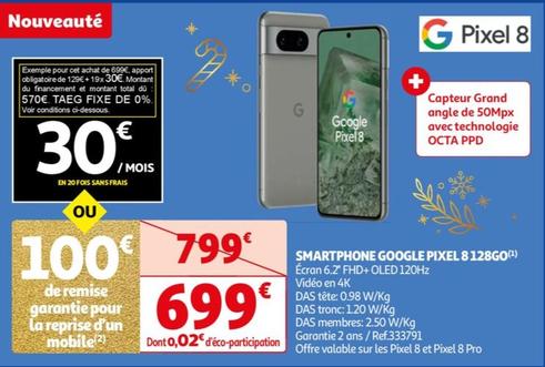 google - smartphone pixel 8 128go