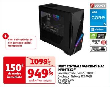 Unite Centrale Gamer Mag Infinite S3