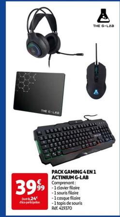 The G-lab - Pack Gaming 4 En1 Actinium