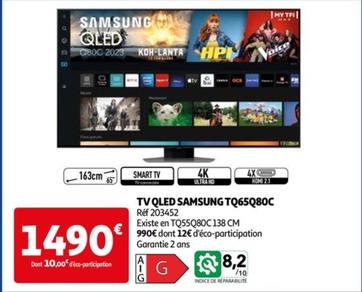 Tv Qled Tq65q80c