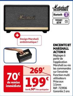 Marshall - Enceinte Bt Acton Ii