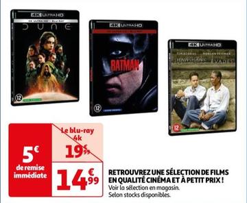 4k Ultrahd - Retrouvrez Une Selection De Films En Qualite Cinema Et A Petit Prix