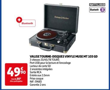 Valise Tourne-disques Vinyle Mt 103 Gd