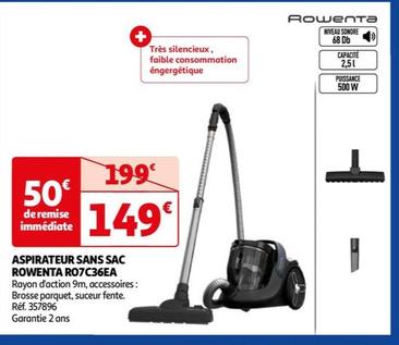 Aspirateur Sans Sac Ro7c36ea