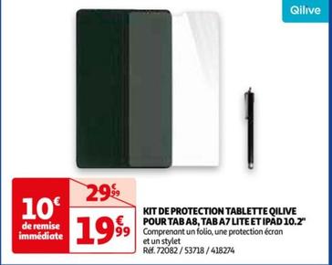 Qilive - Kit De Protection Tablette Pour Tab A8 ,tab A7 Lite Et Ipad 10.2