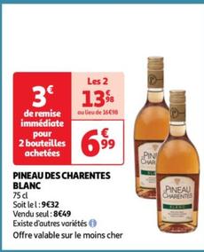Pineau Des Charentes Blanc offre à 6,99€ sur Auchan
