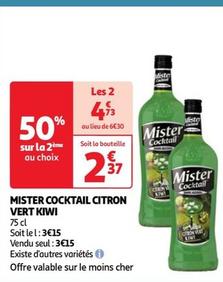 Mister Cocktail Citron Vert Kiw