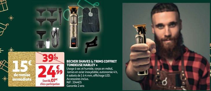 Becker Shaves & Trims - Coffret Tondeuse Harley+