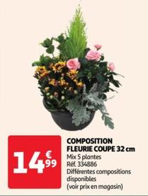 Composition Fleurie Coupe 32 Cm