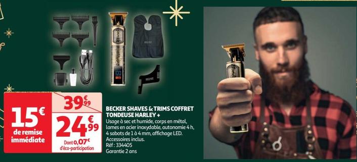 Becker Shaves & Trims - Coffret Tondeuse Harley +