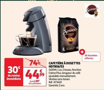cafetiere a dosettes hd7806/53