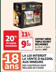 Triple Secret Des Moines - Coffret Bière