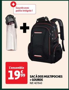 Sac A Dos Multipoches + Gourde