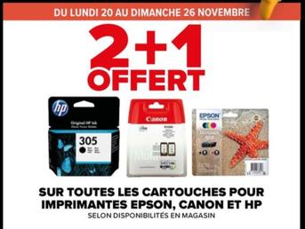 Epson/canon Et Hp - Sur Toutes Le Cartouches Pour Imprimantes