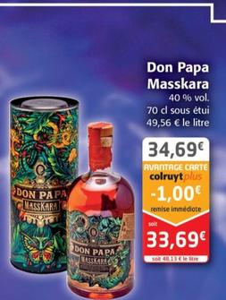 Masskara - Don Papa offre à 33,69€ sur Colruyt