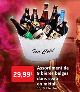 Assortiment De 9 Bières Belges Dans Seau En Métal offre à 29,99€ sur Colruyt