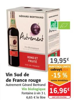 Vin Sud De De France Rouge