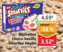 Buchettes Choco-vanille Smarties