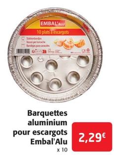 Embal'alu - Barquettes Aluminium Pour Escargots