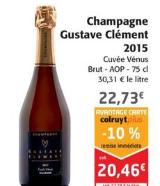 Gustave Clément - Champagne 2015