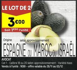 Avocat offre à 3€ sur Leader Price