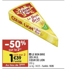 Le Bon Brie 28% M.g.