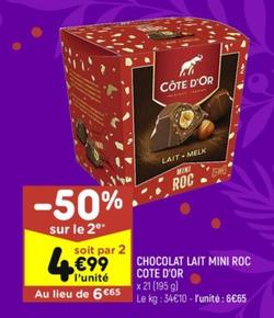 Chocolat Lait Mini Roc