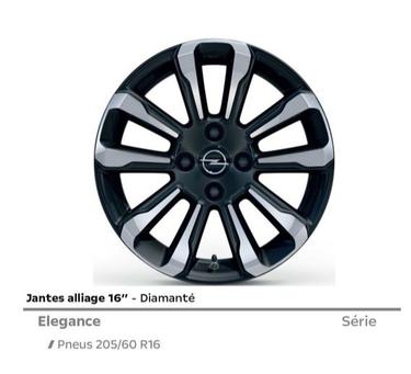 Jantes Alliage 16" offre sur Opel