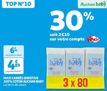 Auchan Baby - Maxi Carrés Sensitive