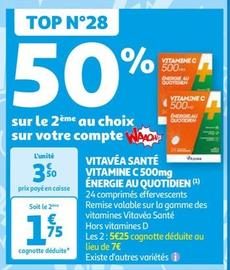 Vitavéa - Santé Vitamine C 500mg Énergie Au Quotidien