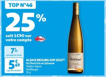wolfberger - alsace riesling aop 2022