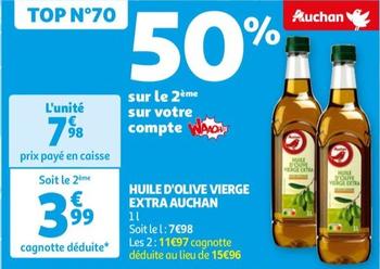 auchan - huile d'olive vierge extra