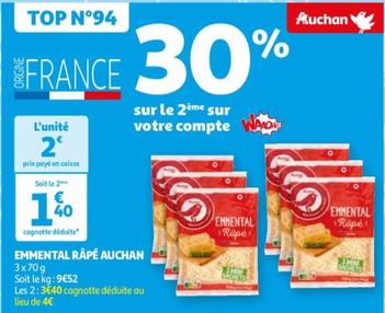 Auchan - Emmental Râpé