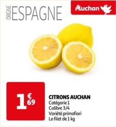 auchan - citrons