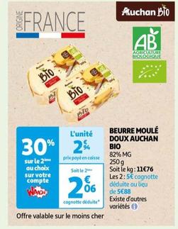 Auchan - Beurre Moulé Doux