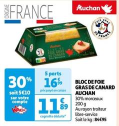 Auchan - Bloc De Foie Gras De Canard