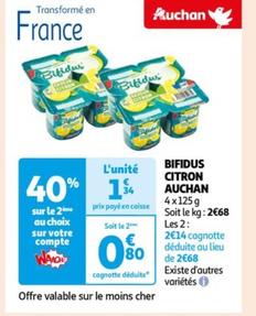 Auchan - Bifidus Citron