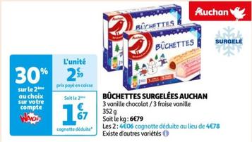 auchan - bûchettes surgelées