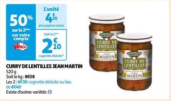 Curry De Lentilles Jean Martin