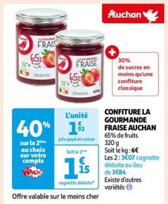 Auchan - Confiture La Gourmande Fraise