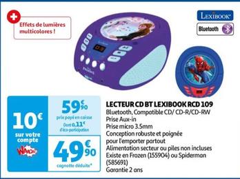 Lexibook - Lecteur Cd Bt