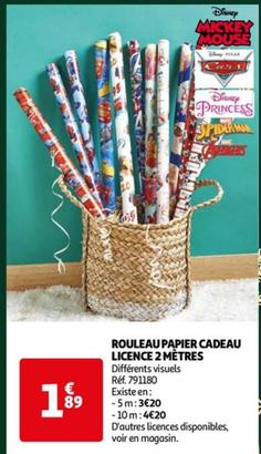 Rouleau Papier Cadeau Licence 2 Mètres