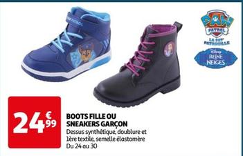 Boots Fille Ou Sneakers Garçon